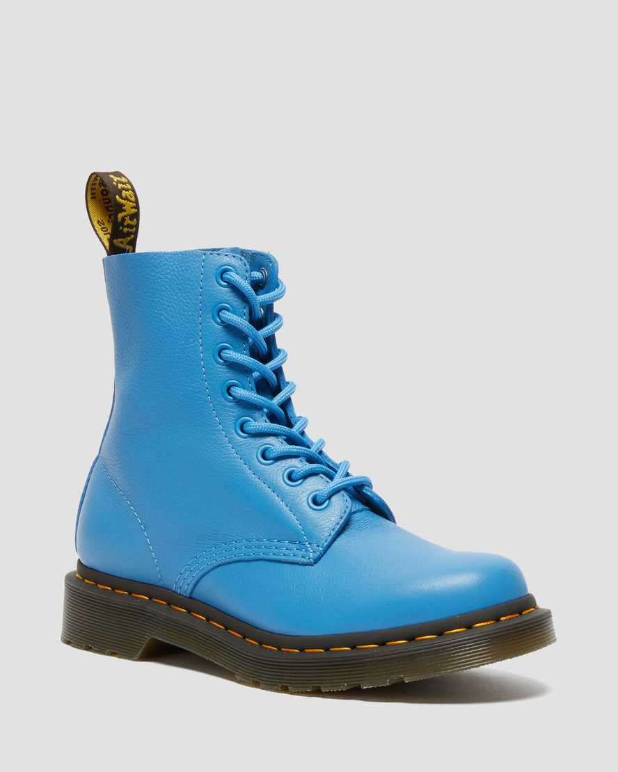 Dr. Martens 1460 Pascal Virginia Nahka Naisten Originals Nilkkurit - Sininen Nilkkurit [703-ZCMIPU]